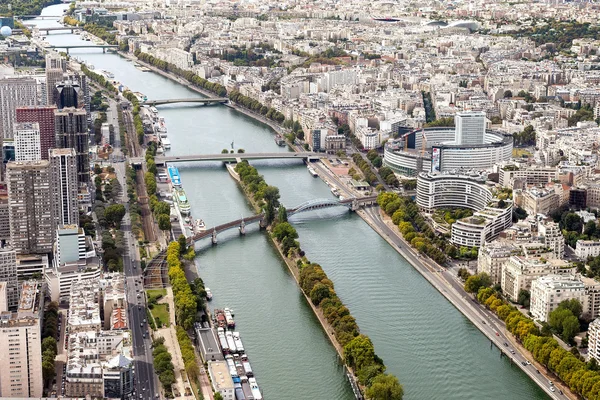 Вид с воздуха Парижа — стоковое фото