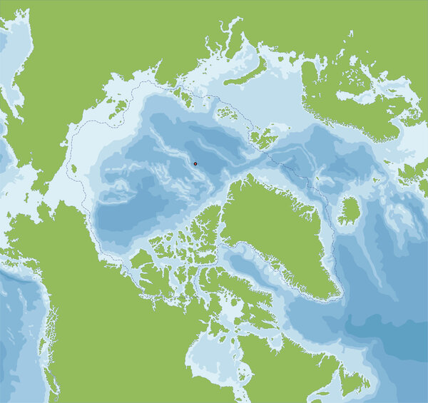 Карта Северного Ледовитого океана
