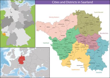 saarland Haritası