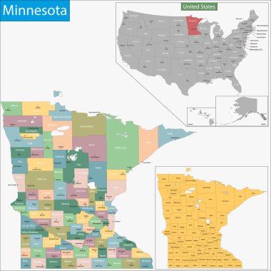 Minnesota harita