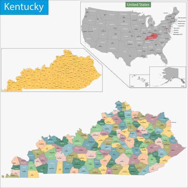 Kentucky map