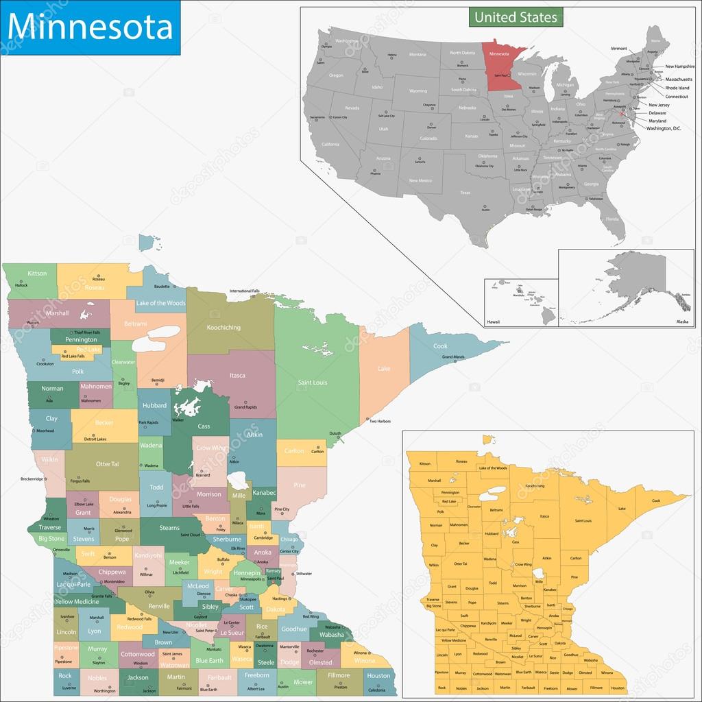 Minnesota map