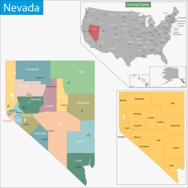 Nevada harita