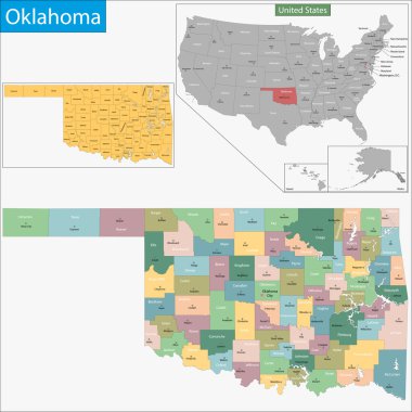 Oklahoma harita