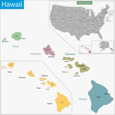 Hawaii Haritası