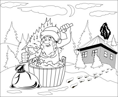 Noel Baba bir banyo alır