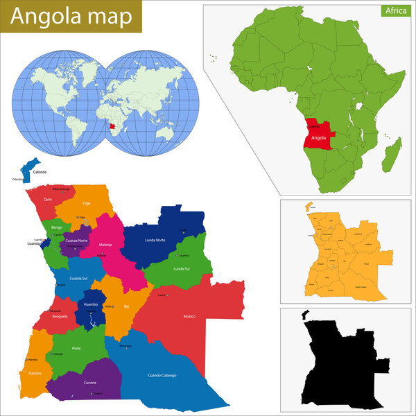 Angola map