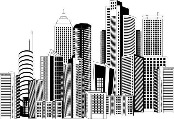 Ciudad moderna — Vector de stock