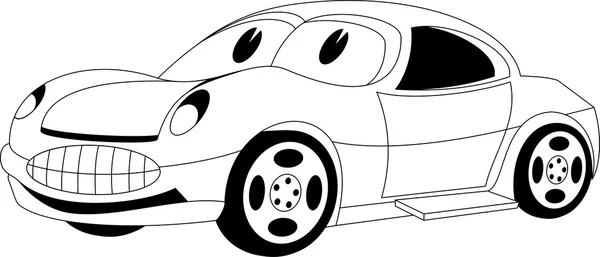 Voiture de dessin animé — Image vectorielle