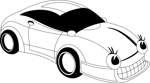 Coche de dibujos animados — Vector de stock