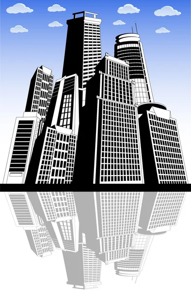 Modern city metropolis — Stock Vector