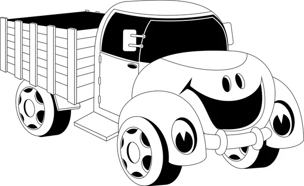 Carro dos desenhos animados — Vetor de Stock