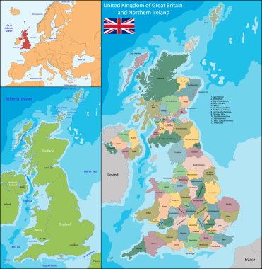 İngiltere harita