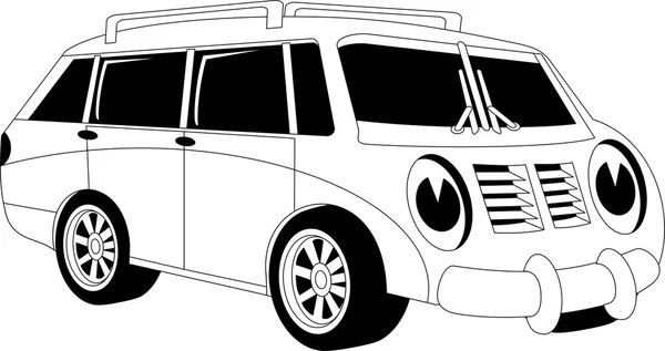 Carro dos desenhos animados —  Vetores de Stock