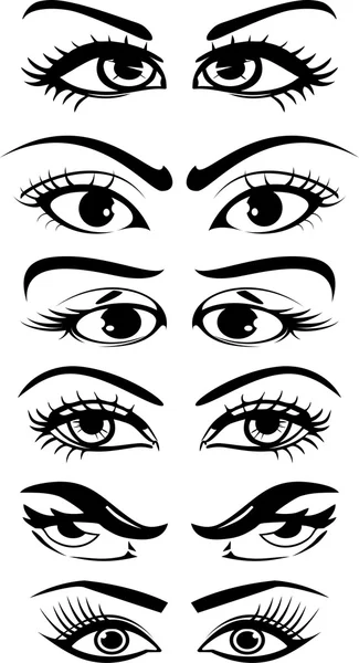 Коллекция глаз — стоковый вектор
