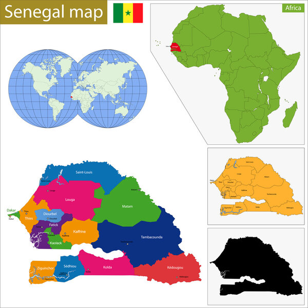 Senegal map