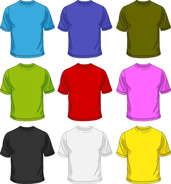 Men T-shirt template — Stock Vector