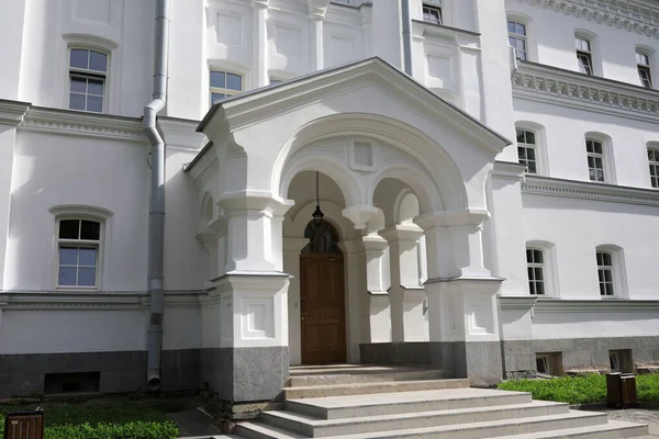 Tor Des Weißen Steingebäudes Kloster Valaam Russland — Stockfoto