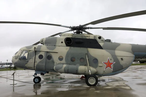 Vista Del Helicóptero Militar Ruso Hip Rusia — Foto de Stock