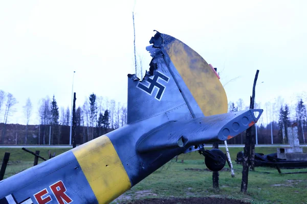 Details Destroyed Wehrmacht Fighter Battlefield — Stock Photo, Image