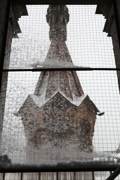 Parte Del Campanario Catedral Epifanía Kazán Rusia — Foto de Stock