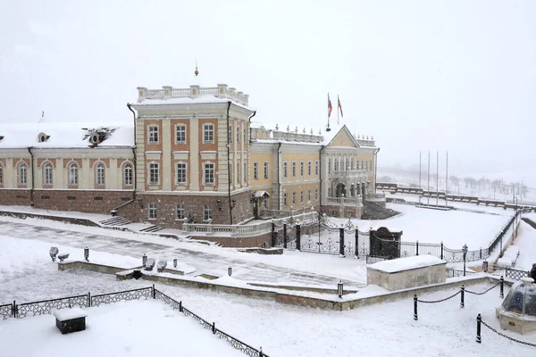 Административное Здание Территории Казанского Кремля Зимой — стоковое фото