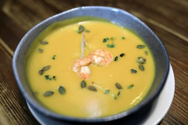 Pumpkin Soup Seafood Restaurant — Stock Photo, Image