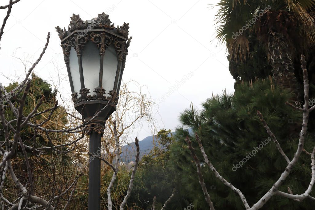 Details of old lantern at Chekhov's dacha, Gurzuf, Crimea