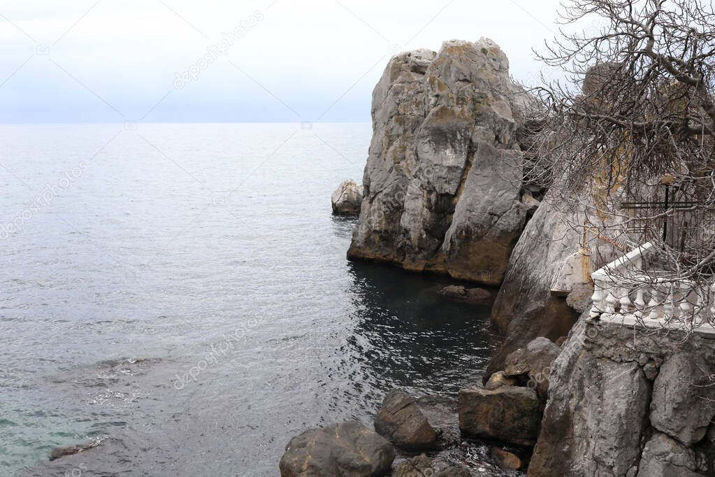 View of Chekhov Bay in Gurzuf, Crimea