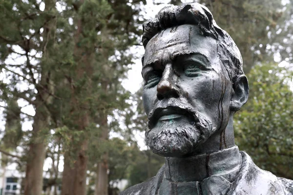 Monumento Antón Chéjov Parque Gurzuf Primavera —  Fotos de Stock