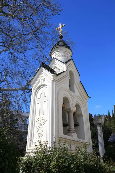 Campanile Della Chiesa Santa Croce Livadia Crimea — Foto Stock