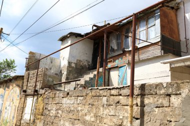 Küçük Kudüs 'teki ev, eski Yevpatoria şehri, Kırım.