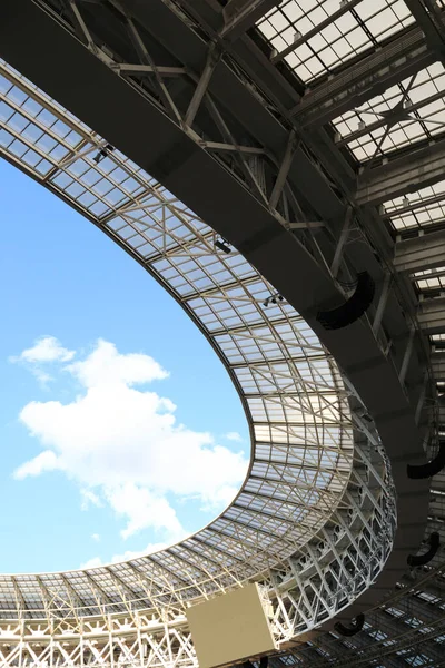 Otwarty Szczyt Stadionu Piłkarskiego Lecie — Zdjęcie stockowe