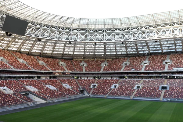 Detalhes Estádio Futebol Vazio Verão — Fotografia de Stock