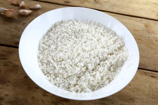 Talíř Rýže Stůl Pro Výrobu Pilaf — Stock fotografie