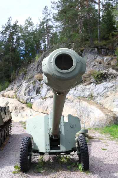 Panzerabwehrkanone 85Mm Gora Filina Karelien — Stockfoto