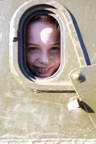 Child Light Generalpurpose Armored Vehicle Russia — Stock Photo, Image