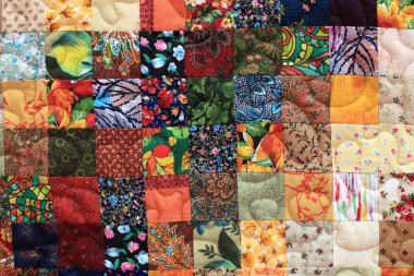 ev yapımı patchwork bir parçası