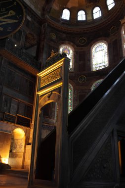 Ayasofya'nın minber ayrıntılarını