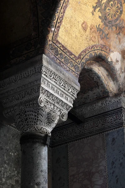 Częścią kolumna Hagia Sophia — Zdjęcie stockowe