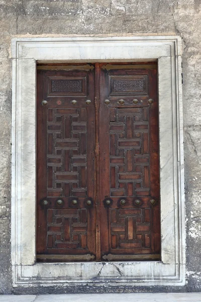 Porta árabe de madeira velha — Fotografia de Stock
