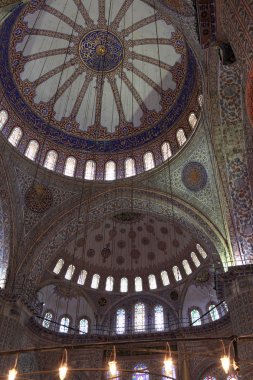 Ayrıntılar ana kubbe Sultan Ahmed Camii