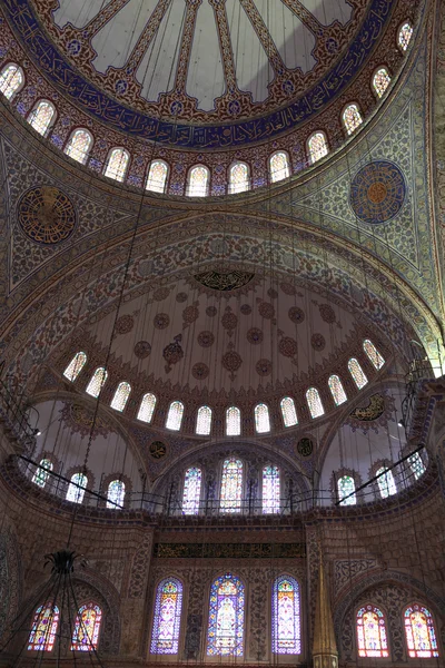 Parte cúpula da mesquita Sultan Ahmed — Fotografia de Stock