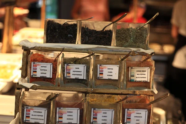 Spices at buffet — Stock Photo, Image