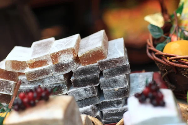 Pedaços de marmelada — Fotografia de Stock