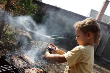 Çocuk domuz eti baharat biber ile pirzola