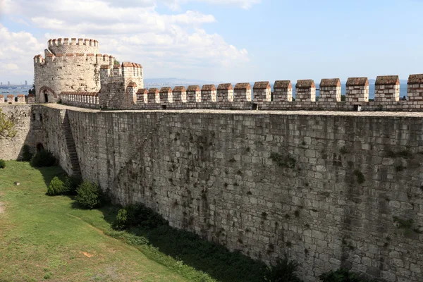 Vista da parede da Fortaleza de Yedikule — Fotografia de Stock