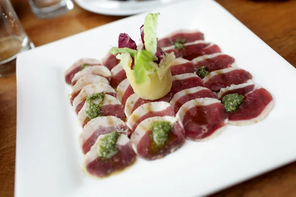 Duck breast slices — Stock Photo, Image