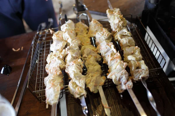 Prepared meat for grilling — Stock Photo, Image