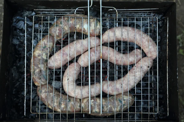 Cooking of sausages — Stock Photo, Image